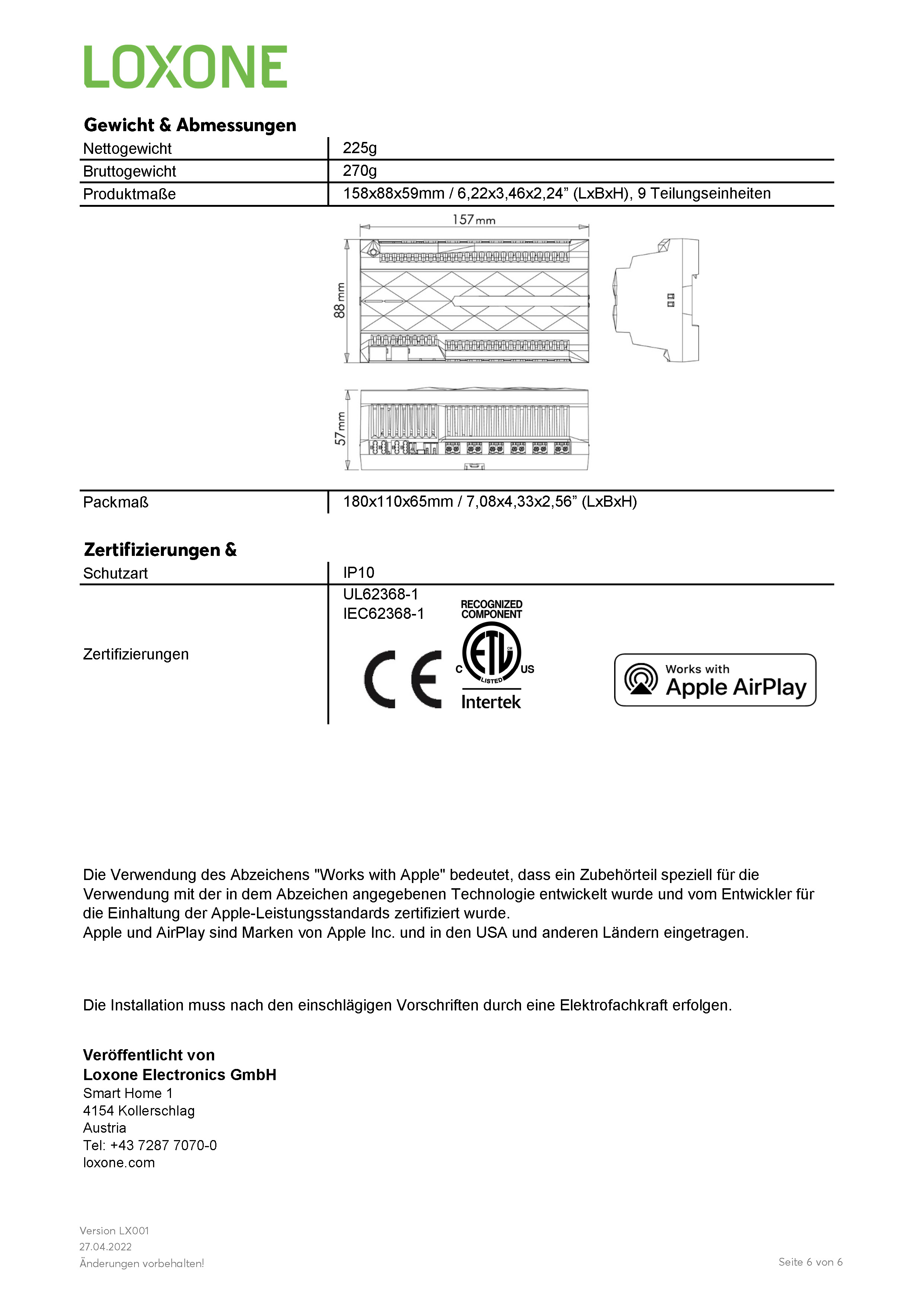 LOXONE Audioserver